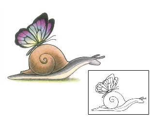 Snail Tattoo Tattoo Styles tattoo | GSF-01166