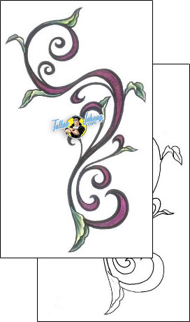 Decorative Tattoo plant-life-vine-tattoos-gail-somers-gsf-01181