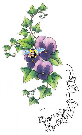 Flower Tattoo plant-life-vine-tattoos-gail-somers-gsf-01199