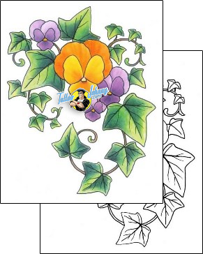 Flower Tattoo plant-life-vine-tattoos-gail-somers-gsf-01208