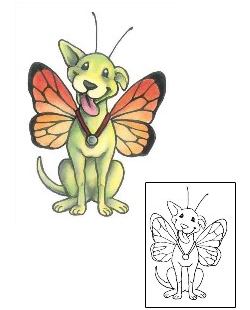 Picture of Beverly Dog Fairy Tattoo