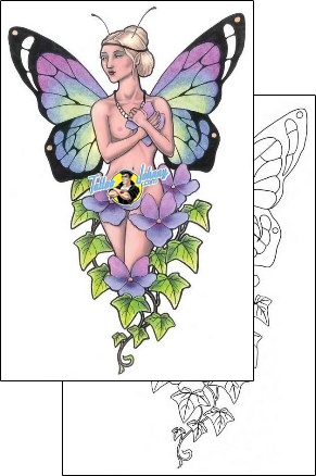 Fairy Tattoo pansy-tattoos-gail-somers-gsf-01229