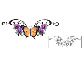 Pansy Tattoo Specific Body Parts tattoo | GSF-01244