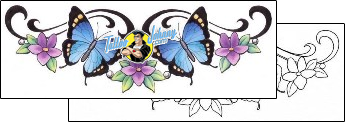 Decorative Tattoo butterfly-tattoos-gail-somers-gsf-01247