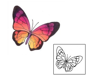 Butterfly Tattoo Insects tattoo | GSF-01250