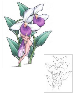 Flower Tattoo Pregnant Fairy Tattoo
