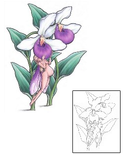 Lady Slipper Tattoo Pregnant Fairy Tattoo