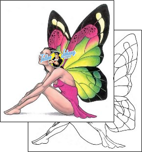 Fairy Tattoo fantasy-tattoos-gail-somers-gsf-01256