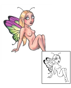 Breast Tattoo Lucia Fairy Tattoo