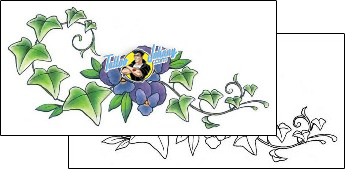 Flower Tattoo plant-life-vine-tattoos-gail-somers-gsf-01269