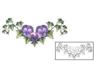 Pansy Tattoo Specific Body Parts tattoo | GSF-01284