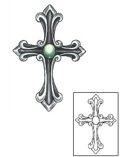 Cross Tattoo Religious & Spiritual tattoo | GSF-01289