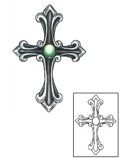 Cross Tattoo Religious & Spiritual tattoo | GSF-01334