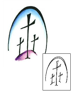 Cross Tattoo Religious & Spiritual tattoo | GSF-01352