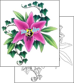 Lily Tattoo plant-life-lily-tattoos-gail-somers-gsf-01384