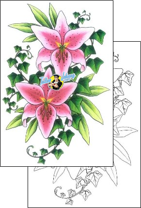 Lily Tattoo plant-life-lily-tattoos-gail-somers-gsf-01386