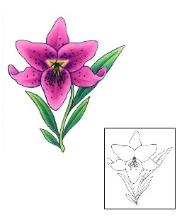 Lily Tattoo Plant Life tattoo | GSF-01419