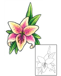 Lily Tattoo Plant Life tattoo | GSF-01423