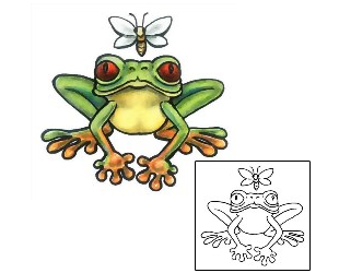 Frog Tattoo Reptiles & Amphibians tattoo | GSF-01431