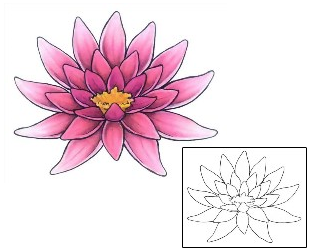Lotus Tattoo Plant Life tattoo | GSF-01436
