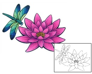 Lotus Tattoo Insects tattoo | GSF-01438