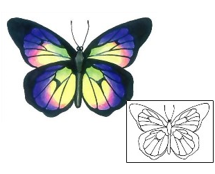 Butterfly Tattoo Insects tattoo | GSF-01442