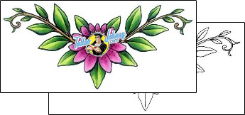 Flower Tattoo lower-back-tattoos-gail-somers-gsf-01447