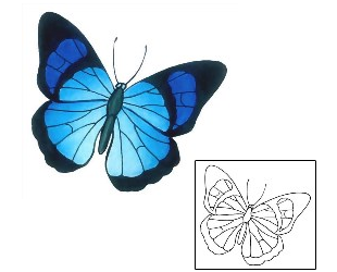 Butterfly Tattoo Insects tattoo | GSF-01457