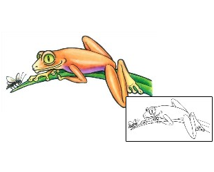 Frog Tattoo Reptiles & Amphibians tattoo | GSF-01459