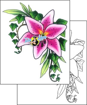 Lily Tattoo plant-life-lily-tattoos-gail-somers-gsf-01499
