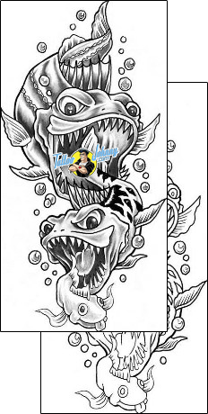 Scary Tattoo marine-life-fish-tattoos-grumpy-guf-00013