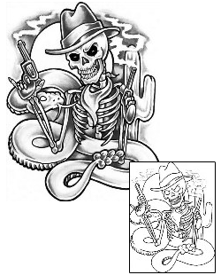 Skeleton Tattoo Horror tattoo | GUF-00028