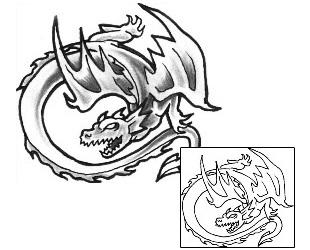 Dragon Tattoo Mythology tattoo | GUF-00035