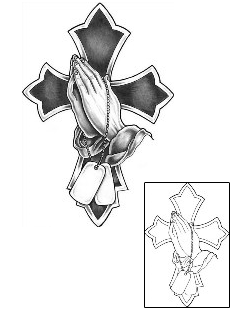 Cross Tattoo Religious & Spiritual tattoo | GUF-00142