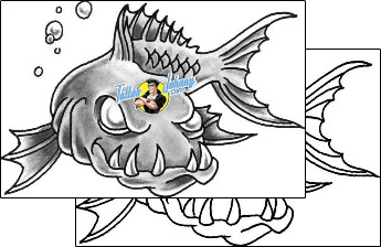 Fish Tattoo marine-life-fish-tattoos-grumpy-guf-00151