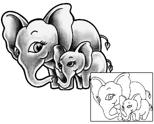 Elephant Tattoo Tattoo Styles tattoo | GUF-00175