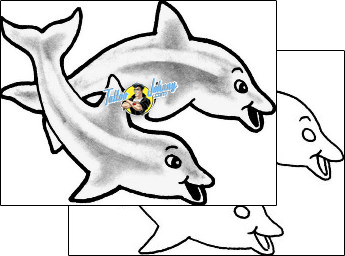 Dolphin Tattoo marine-life-sea-creature-tattoos-grumpy-guf-00183