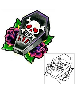 Coffin Tattoo Tattoo Styles tattoo | GUF-00221