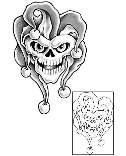 Joker - Jester Tattoo Horror tattoo | GUF-00253