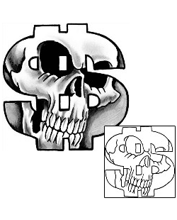 Skull Tattoo Miscellaneous tattoo | GUF-00284