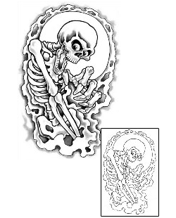 Skeleton Tattoo Horror tattoo | GUF-00289