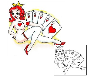 Gambling Tattoo Miscellaneous tattoo | GUF-00339