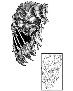 Devil - Demon Tattoo Horror tattoo | GUF-00348