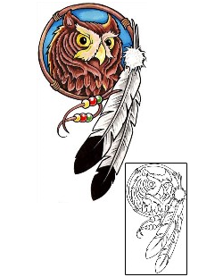 Owl Tattoo Ethnic tattoo | GUF-00367