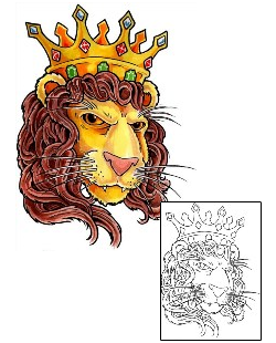 King Tattoo Animal tattoo | GUF-00376