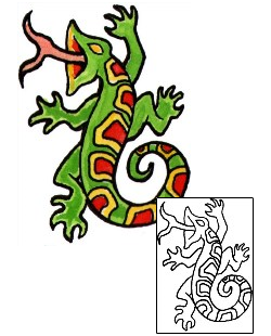 Lizard Tattoo Reptiles & Amphibians tattoo | GUF-00386