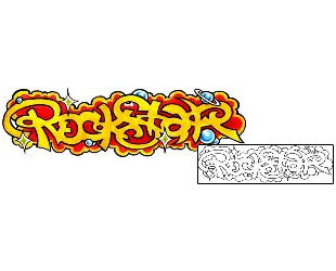 Lettering Tattoo Rockstar Graffiti Tattoo