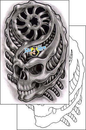 Skull Tattoo horror-skull-tattoos-grumpy-guf-00458
