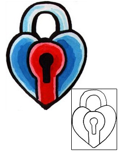 Lock & Key Tattoo Tattoo Styles tattoo | GUF-00492