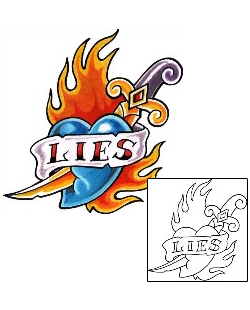 Fire – Flames Tattoo Heart Lies Tattoo